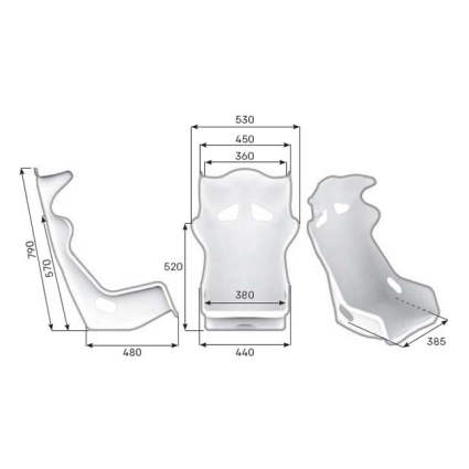 OMP Prototipo Carbon Seat